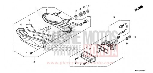 FEU ARRIERE/FEU D'IMMATRICULATION GLR1251WHF de 2015